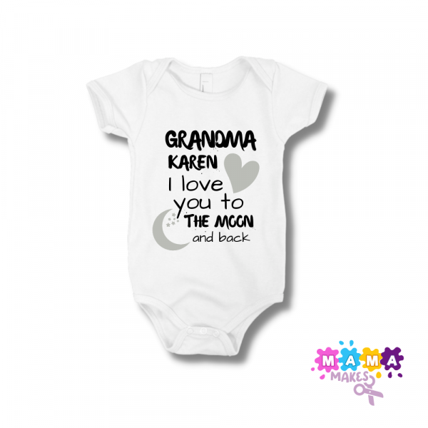 Personalised baby vest